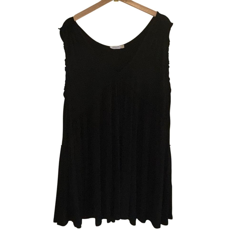 Chic Soul Top chic Babydoll Black Top Sz 1XL